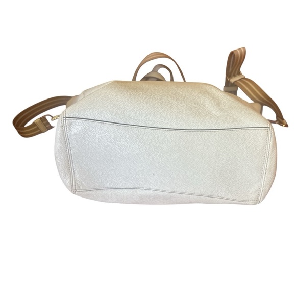 Kate Spade Rosie Satchel Pebbled Leather Removable Wide Strap Crossbody Cream - Picture 3 of 7